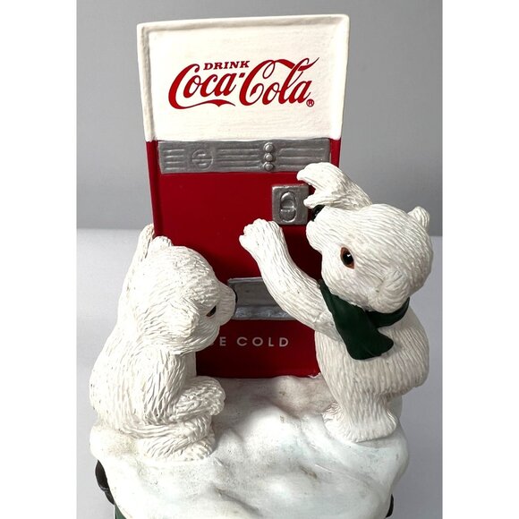 Coca-Cola Polar Bear Cubs Music Box "Dad Showed Me How" 1997 Collectible - Picture 2 of 8